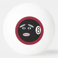 Eight Ball Pool Game Face One Star Ping Pong Ball