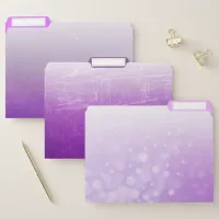 Purpleicious Set of Three File Folders