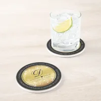 Elegant 27th Music Wedding Anniversary Celebration Coaster