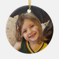 Add your Photo to this Personalized Ceramic Ornament