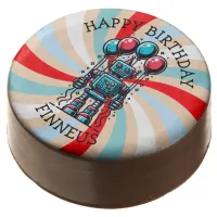 Robot Themed Boy's Happy Birthday Chocolate Covered Oreo