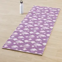 Lilac Stingray Manta Rays Ocean Themed Yoga Mat