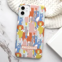 Colorful Llama iPhone 15 Case