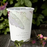 Wildflower Wedding Watercolor Paint Str Fsia ID954 Paper Cups