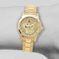 Dogecoin Gold Coin Meme Pattern eWatch Wrist Watch