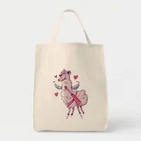 Cupid Llama for Valentines Day Tote Bag