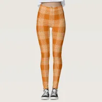 Gingham Burnt Orange Leggings