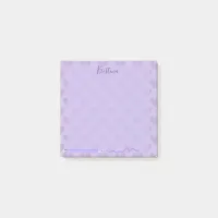 Cute Pastel Chic Lavender Personalized Post-it Notes