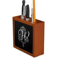 Personalized Monogram Initial  Desk Organizer