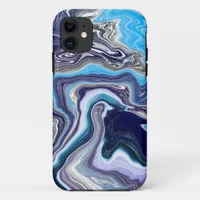 Blue Marble Fluid Art iPhone 11 Case