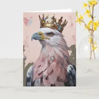 Beautiful Eagle in a Crown all occasions Card