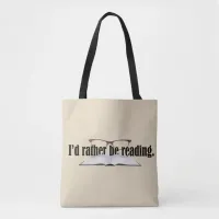 Rather Be Reading | Book Lover Tote Bag