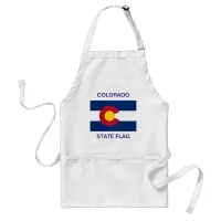 Colorado State Flag Adult Apron