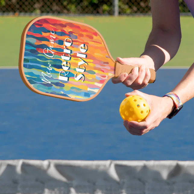New Game Retro Style Funny Pickleball Paddle