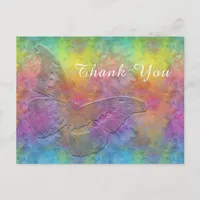 [Rainbow Frost] Multi-Colored Tie-Dye w/ Butterfly Postcard