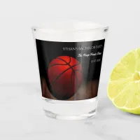 Basketball birthday / bachelor party champion shot glass