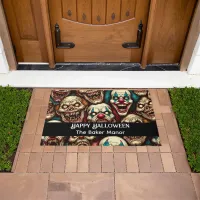 Horrifying Clowns Halloween  Doormat