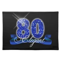 Elegant Eighty Sparkle Placemat