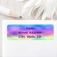 [Rainbow Mist] Colorful Return Address Size Label