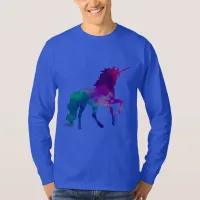 Galaxy Unicorn Sky Colors of Blue and Purple, ZKOA T-Shirt