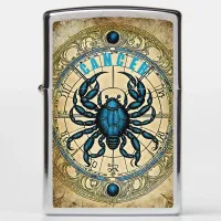 Cancer astrology sign zippo lighter