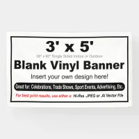 3' x 5' Design your Own Banner