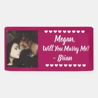 Will you Marry Me Custom Name and Photo    Banner
