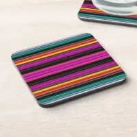 Thin Colorful Stripes - 2 Coaster