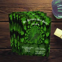 Budget St Patrick's Day Party Clover Kaleidoscope Flyer