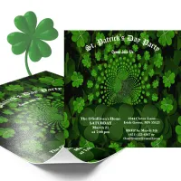 Budget St Patrick's Day Party Clover Kaleidoscope Photo Print