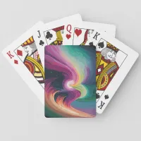 Colorful Nebula Poker Cards