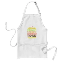 Funny Sandwich Fiend Food Types Cartoon logo Adult Apron