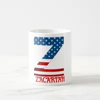 4th Of July Monogram Personalized Coffee Mug