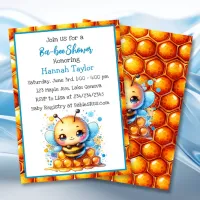 Honey bee themed Boy's Baby Shower  Invitation