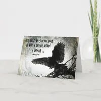 Raven Dream, Birthday Card