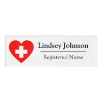 Registered Nurse RN Symbol Name Tag