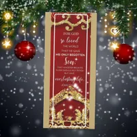 The Birth of Jesus Merry Christmas Bookmark