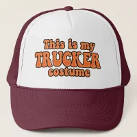 Instant Trucker Halloween Costume Trucker Hat