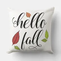 Hello Fall Throw Pillow