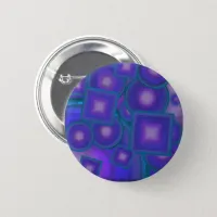 Geometric Harmony in Blues and Purples Button