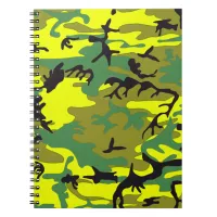 Thumbnail for Yellow with Green Camouflage Notebook