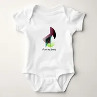 Abstract Minimalism  Geometric Baby Bodysuit