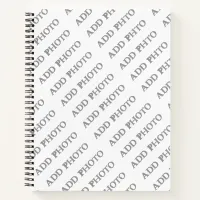 Customize Add Name Photo or Artwork Notebook