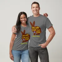 Silly Rabbit Easter is for Jesus Add Family Name T-Shirt