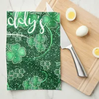 Glittering Shamrocks Happy St. Paddy's ID289 Towel