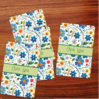 Mod Abstract Flowers Theme Jumbo Poker Cards