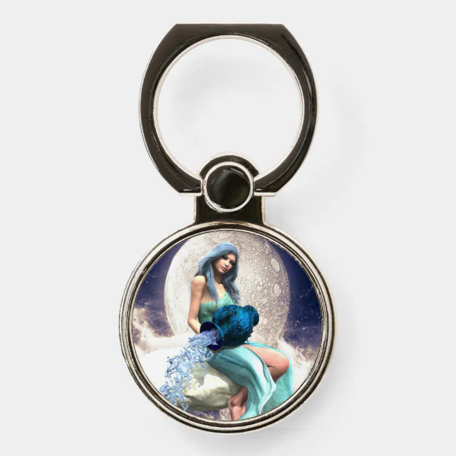 Aquarius – Woman Pouring Water From a Jug Phone Ring Stand