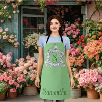 Romantic, Vintage Wreath Personalized  Apron