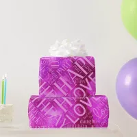 Birthday Word Cloud Daughter Pink ID272 Wrapping Paper