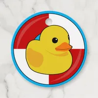 Cruising Ducks Hide and Seek Rubber Duck Favor Tags